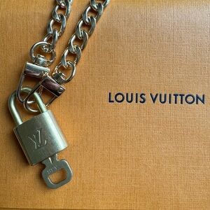 Louis Vuitton Lock & Key w/ Chain (#336) (w/ COA)